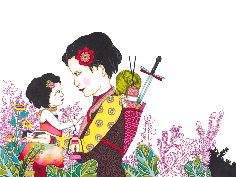 02_départ - Illustrations du livre Ma mère. Editions Thierry Magnier_2015